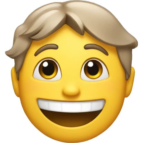 Happy face emoji