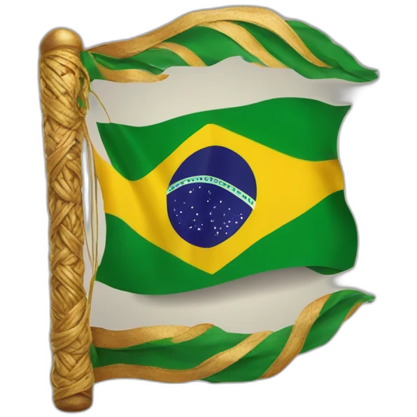 Brazil with hindu flag emoji