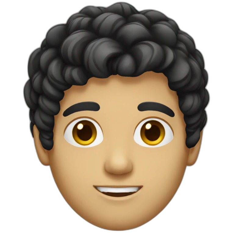 brazilian-white-guy-black-hair emoji