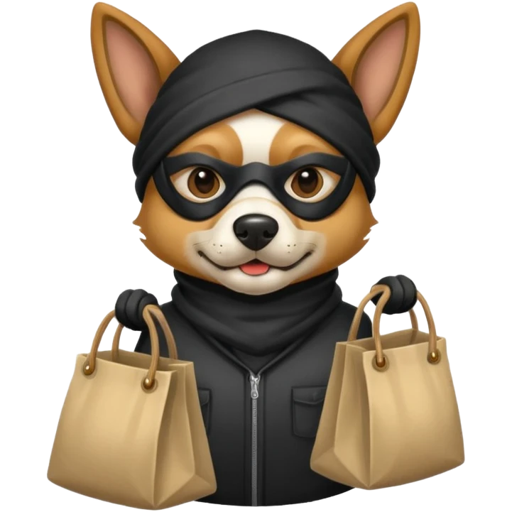thief dog emoji