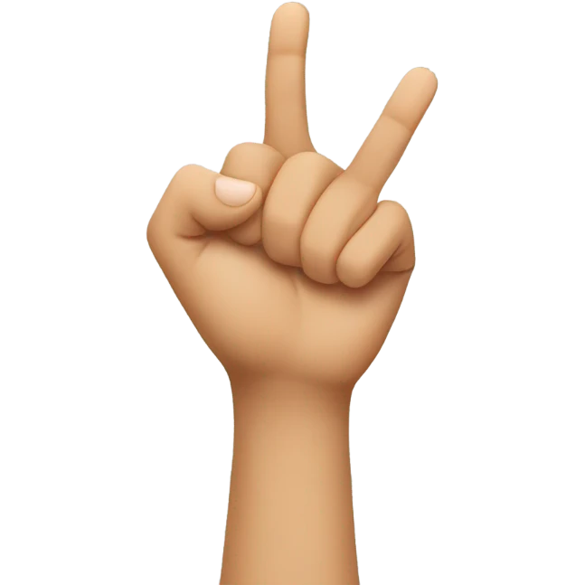 A girl pointing emoji