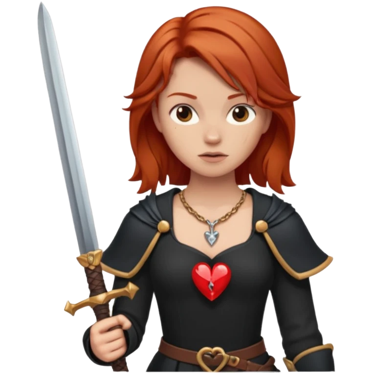 🧑‍🦰+⚔️+💔 emoji