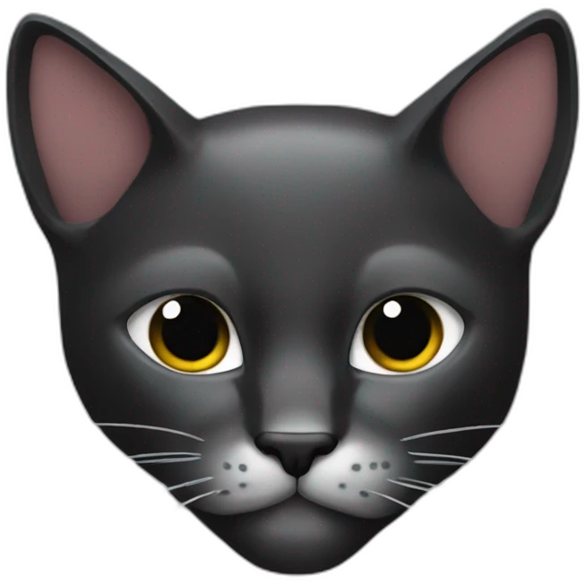 gato negro metalero emoji