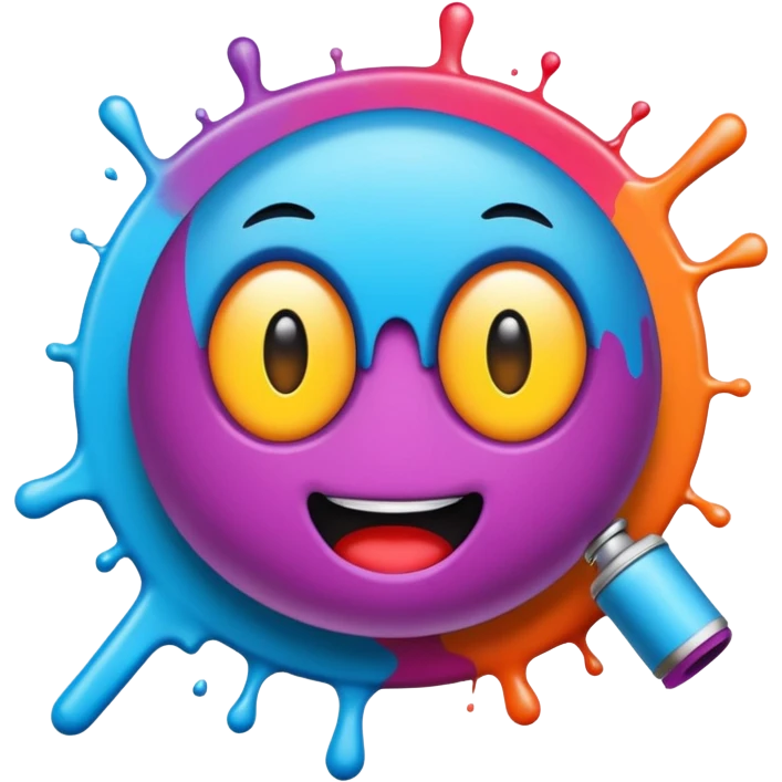 Spray paint graffiti emoji