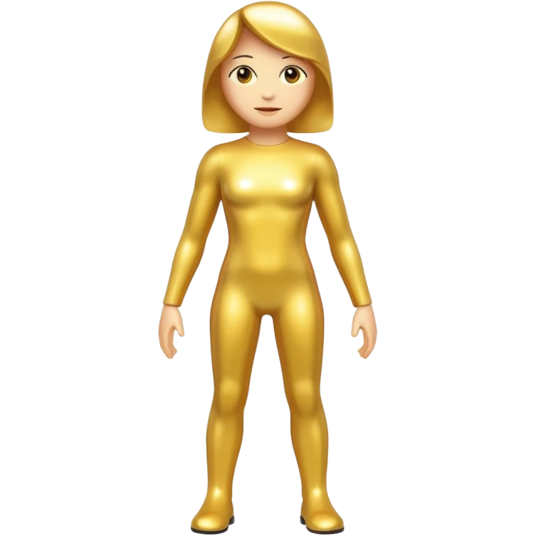 full body of golden emoji
