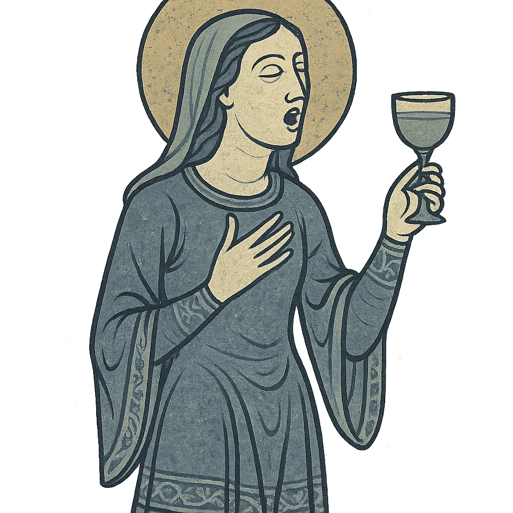 woman singing with wine glass in her hand emoji