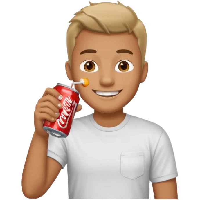 Man Drinking Soda Emoji emoji