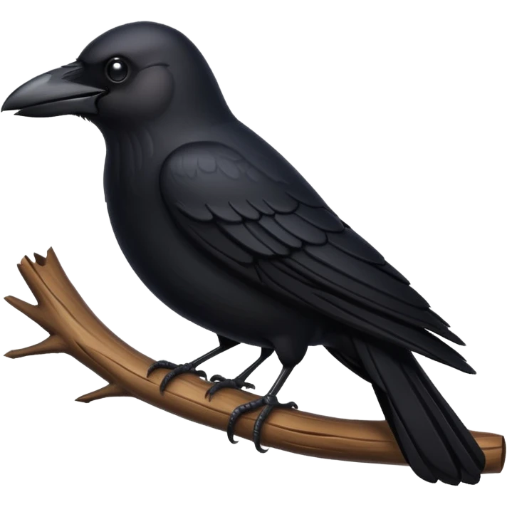Siyah karga emoji