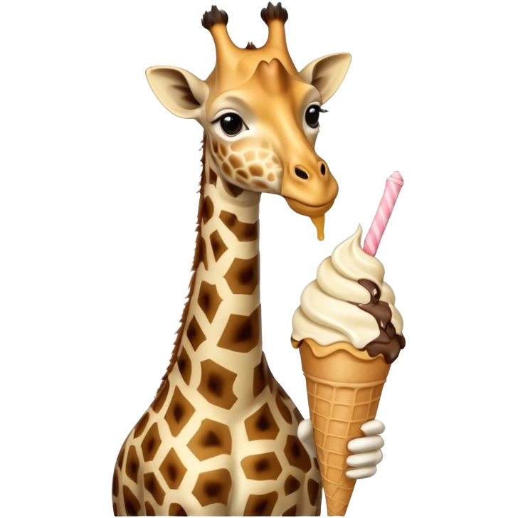 Giraffe with Ice Creams
Giraffe holding double scoop



 emoji