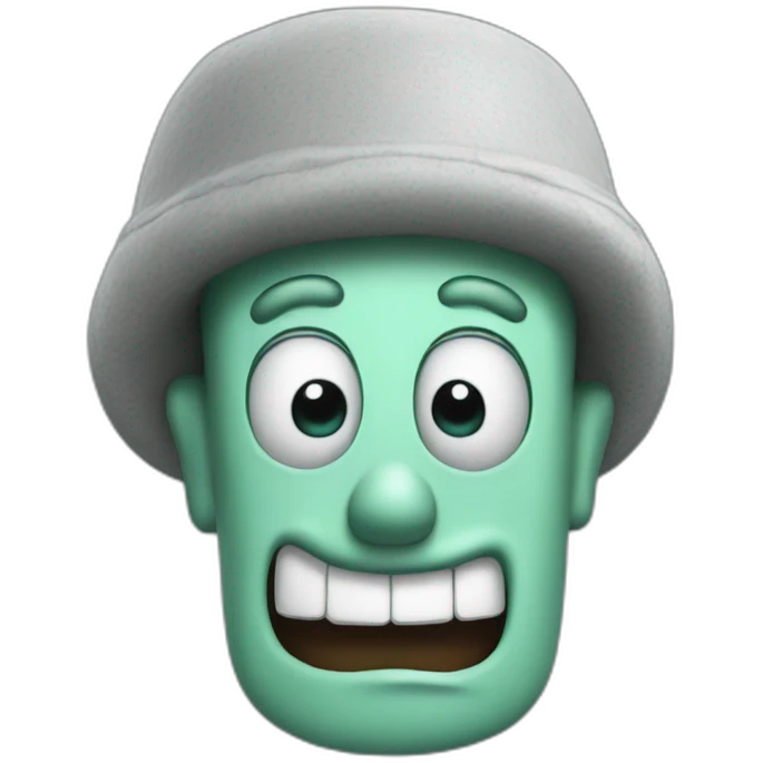 3D Emoji Squidward from spongebob's emoji