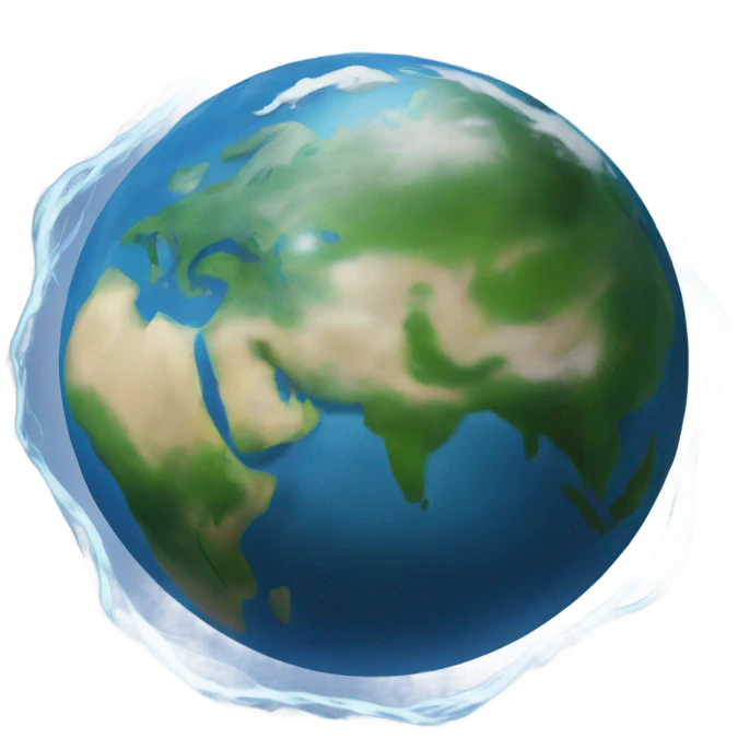 Earth spinning emoji