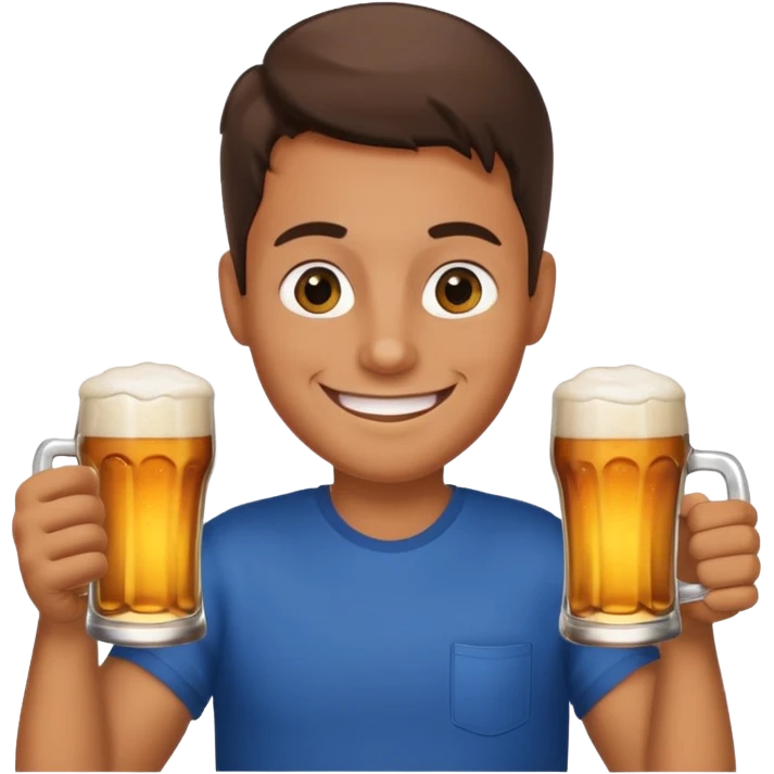 😁 drinking beer emoji