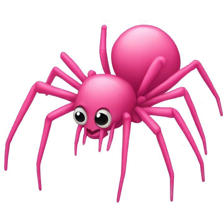 Pink hot spider called Mommy Long Legs emoji