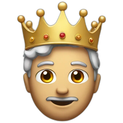 freedie mercury with a crown emoji