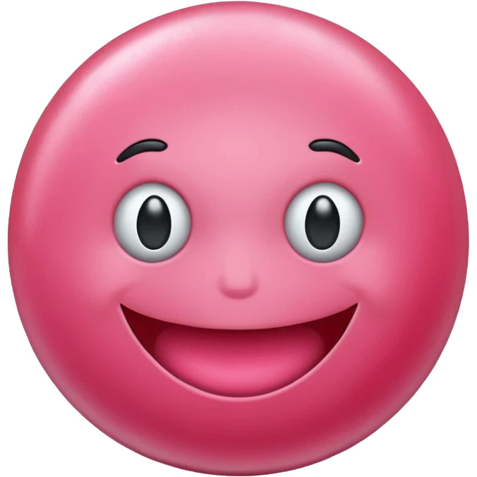 Watermelon bubble gum, faceless emoji
