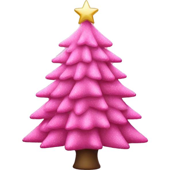 pink christmastree emoji