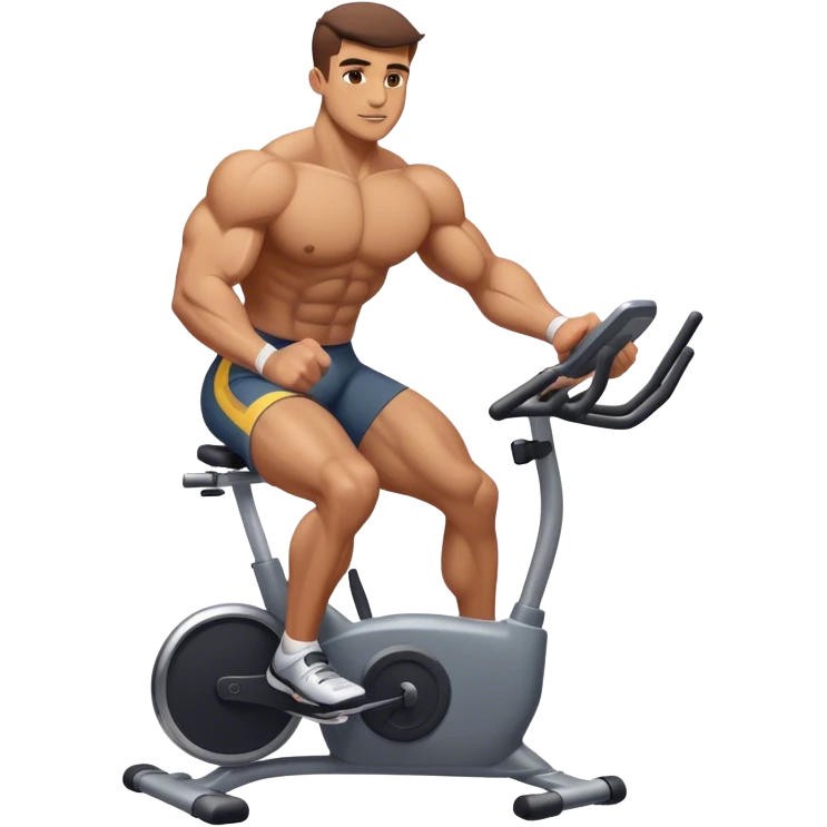 buff guy stationary bike emoji