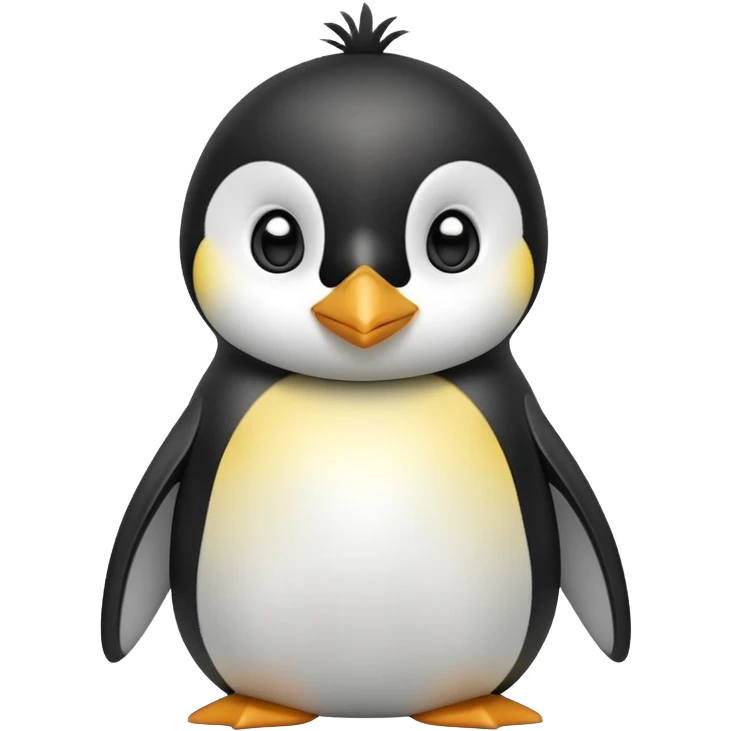 cinematic-cute-emperor-penguin-portrait-emoji,-head-tilted-playfully-and-inquisitively,-with-glossy,-pristine-plumage,-sparkling-eyes-filled-with-curiosity,-simplified-yet-irresistibly-adorable-features, black, large black eyes face emoji