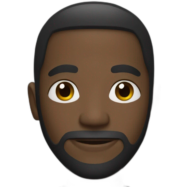 black man with a mask emoji