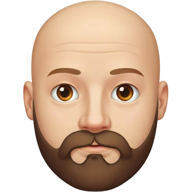 bald man with beard emoji