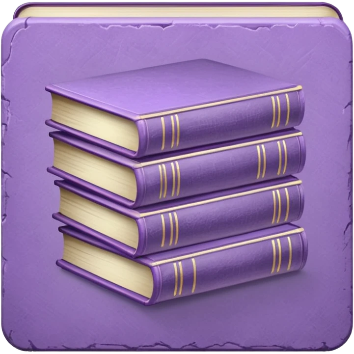 Light purple books emoji