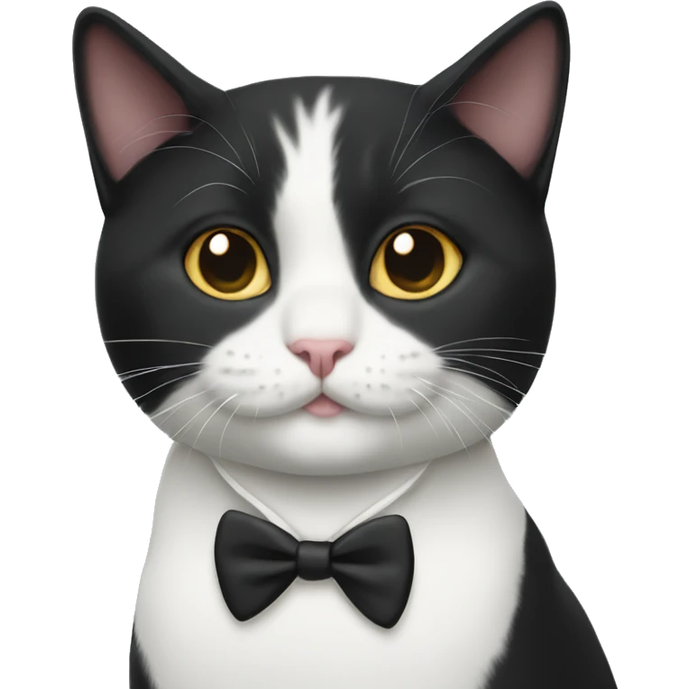 Tuxedo cat emoji