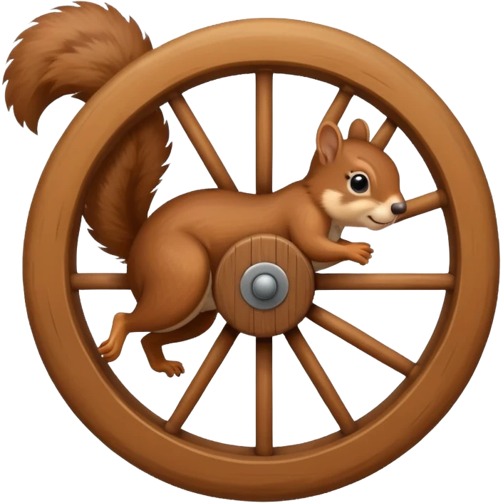 squirrel running in a wheel emoji