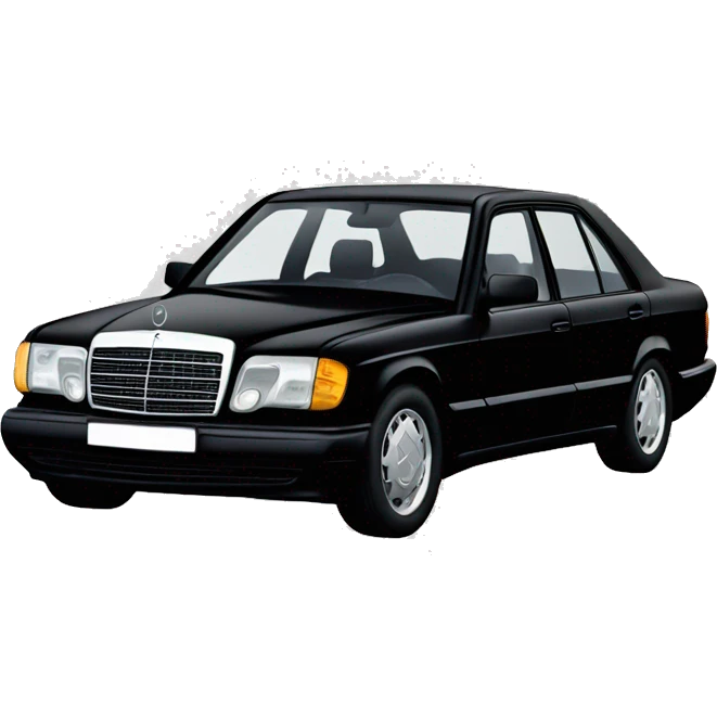 mercedes w124 Black  emoji