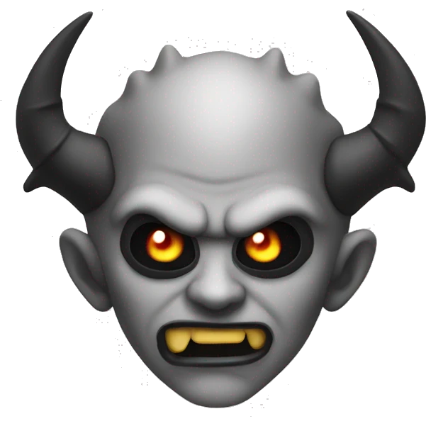 demon with black eyes emoji