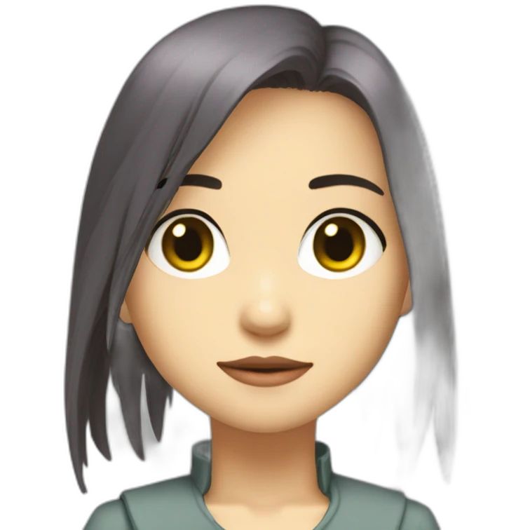 ghibli sprited away girl in matrix emoji