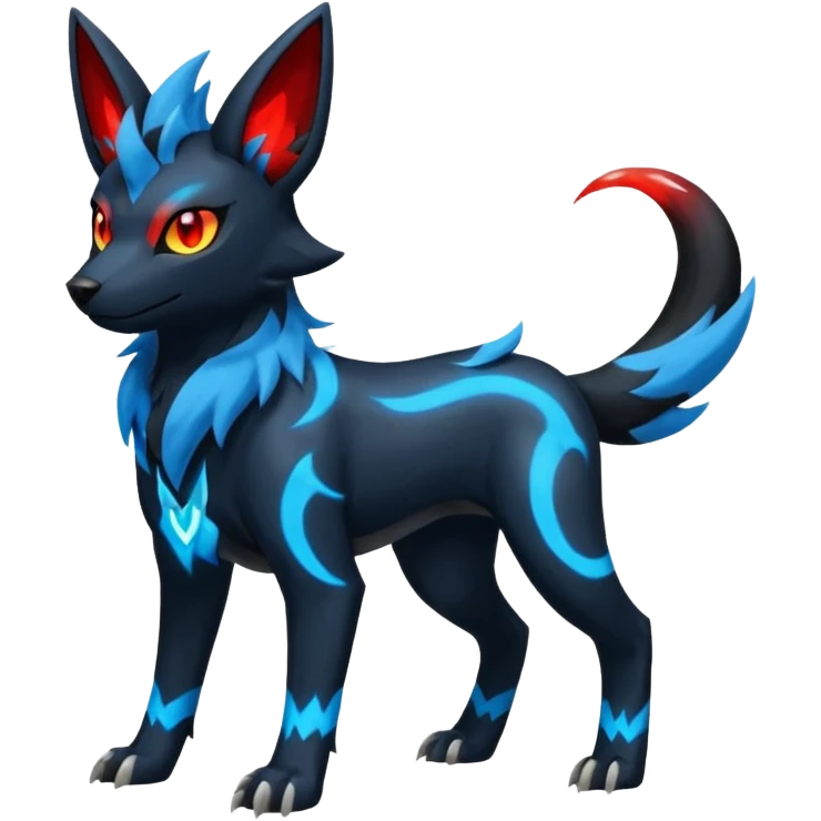 Luxray-Zeraora-Manectric-Umbreon-Houndoom-Pokémon-Fakémon-hybrid-creature emoji