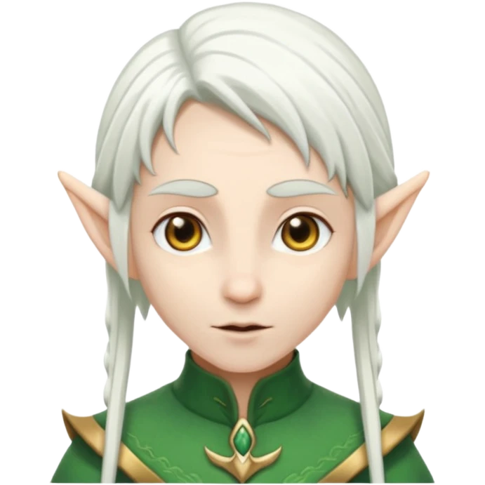 elf with white hair emoji