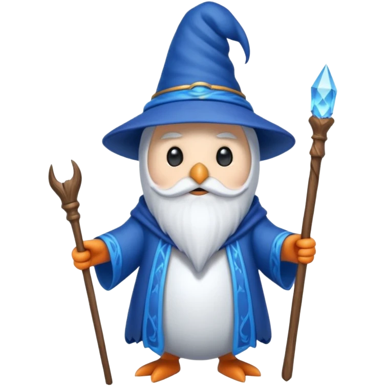 Penguin Wizard emoji