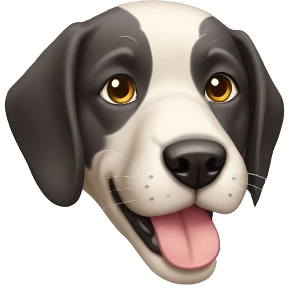 Perro con cabeza de gato emoji