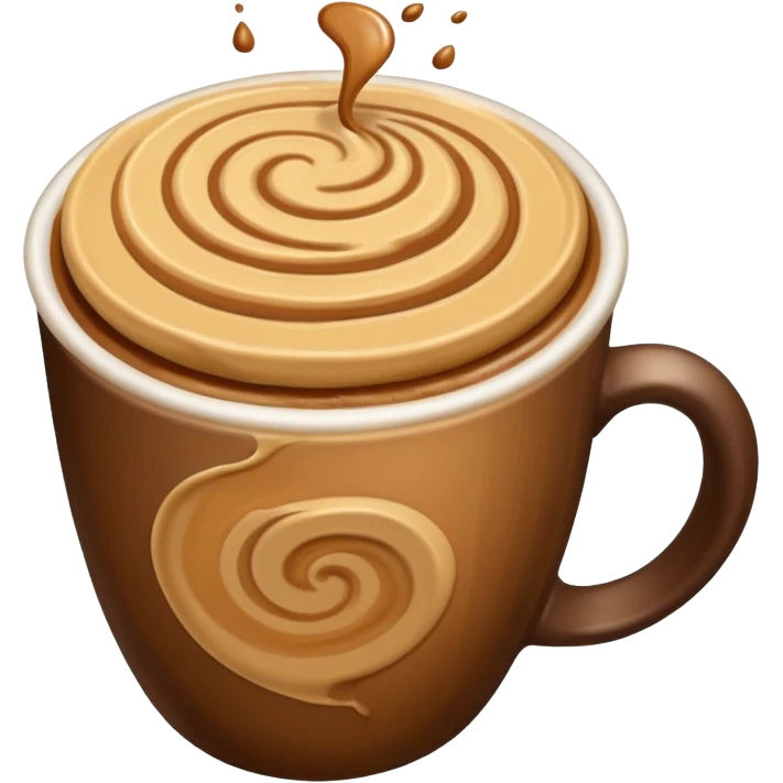 peanut butter as coffee emoji