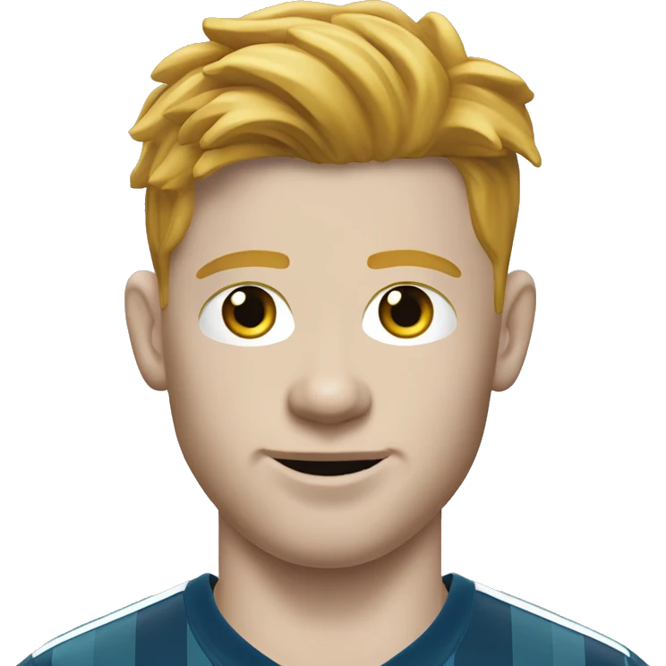 Kevin de bruyne mixed with Gold Member emoji