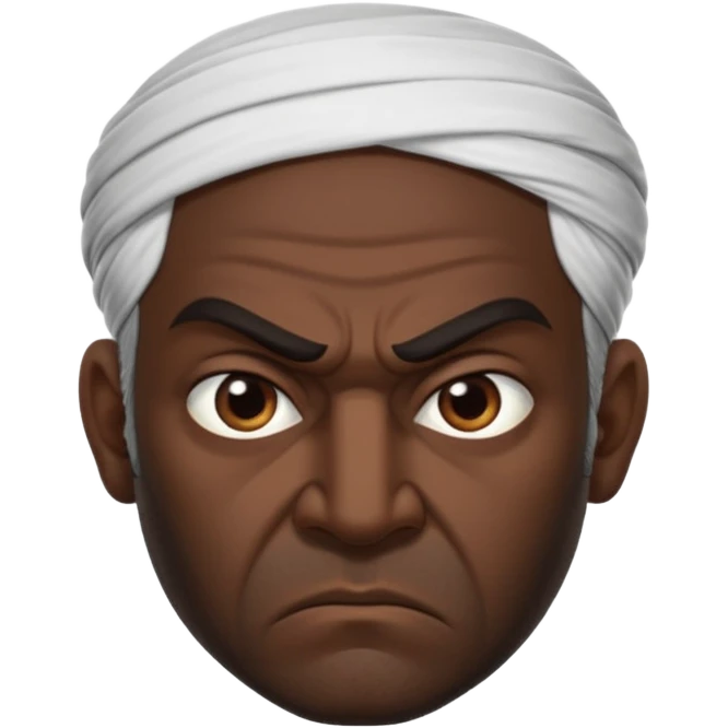 angry Iranian, in profile emoji
