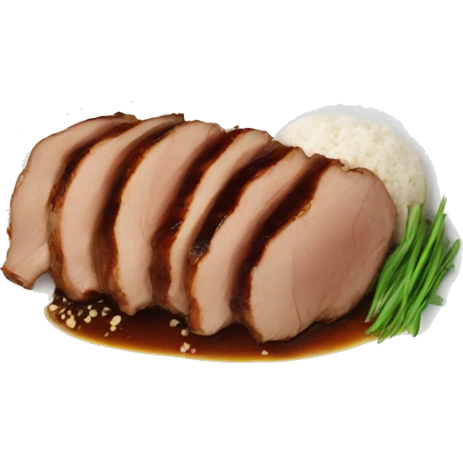 plate of pork adobo emoji