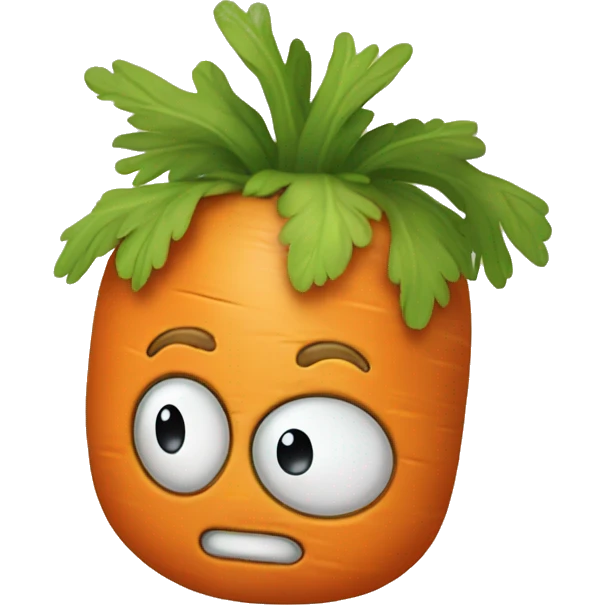 Carrot in disguise emoji