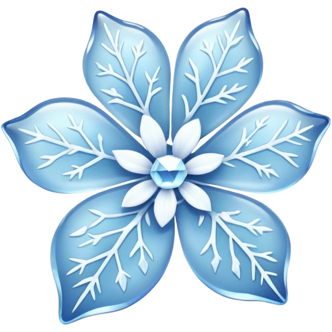 Frozen flower emoji