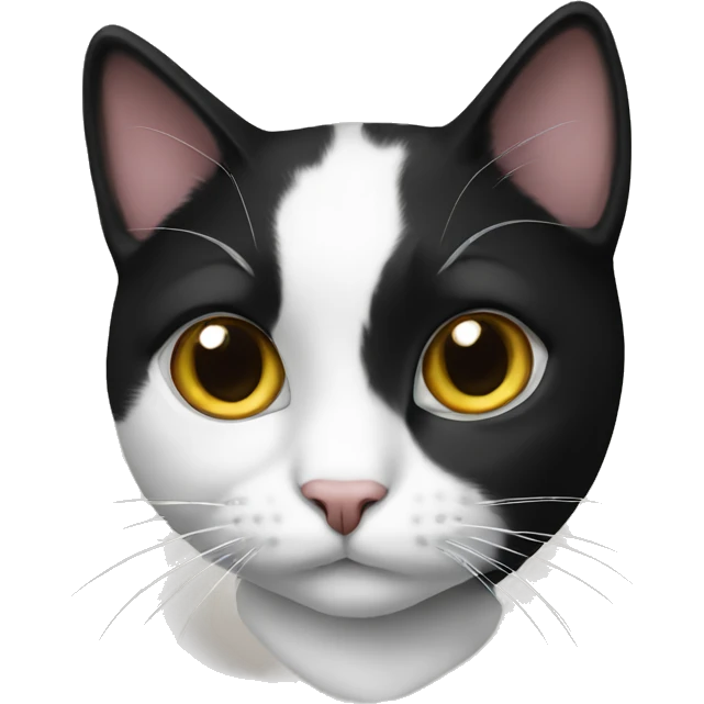 Tuxedo cat emoji