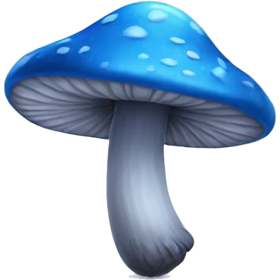 blue mushroom emoji