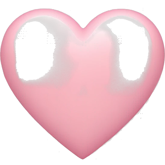 Pastel pink heart emoji