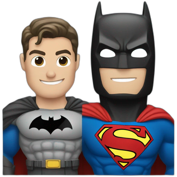 batman and superman emoji