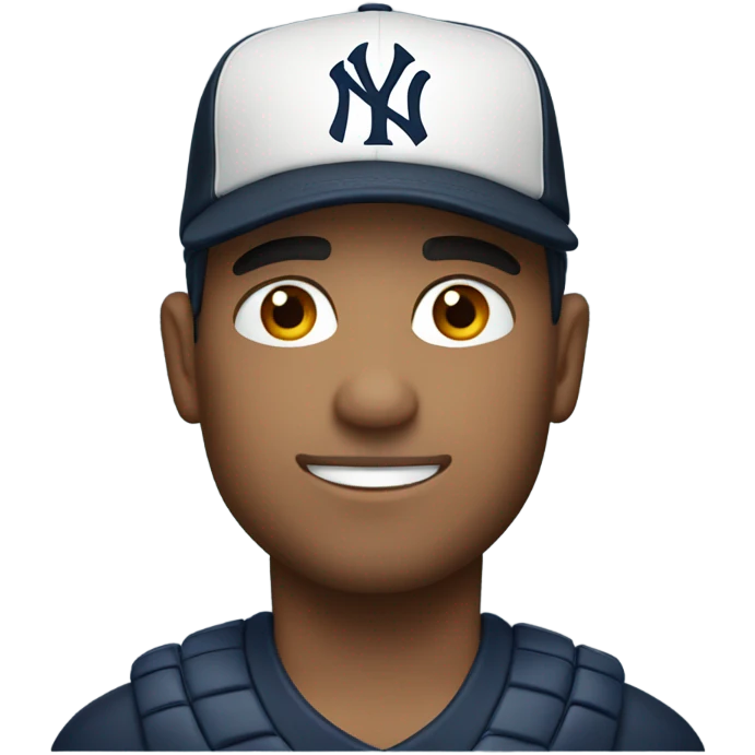 Spanish man wearing New York hat  emoji