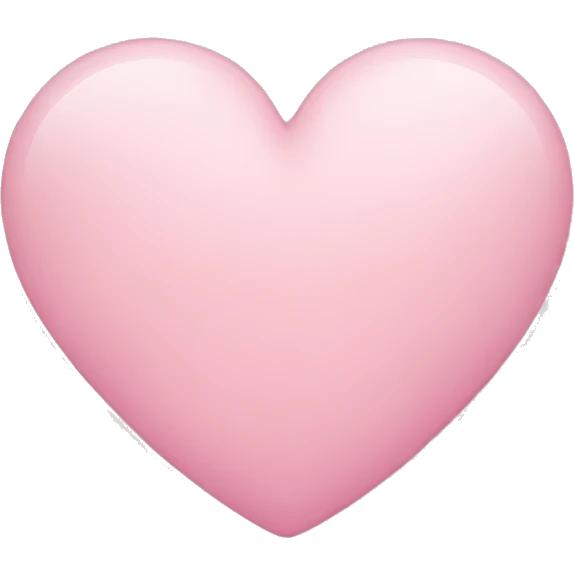 Light pink heart  emoji