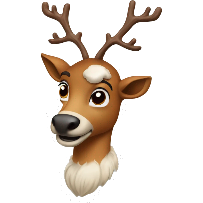 rudolpf the red nosed reindeer emoji