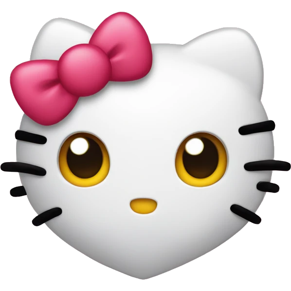 hello kitty heart emoji