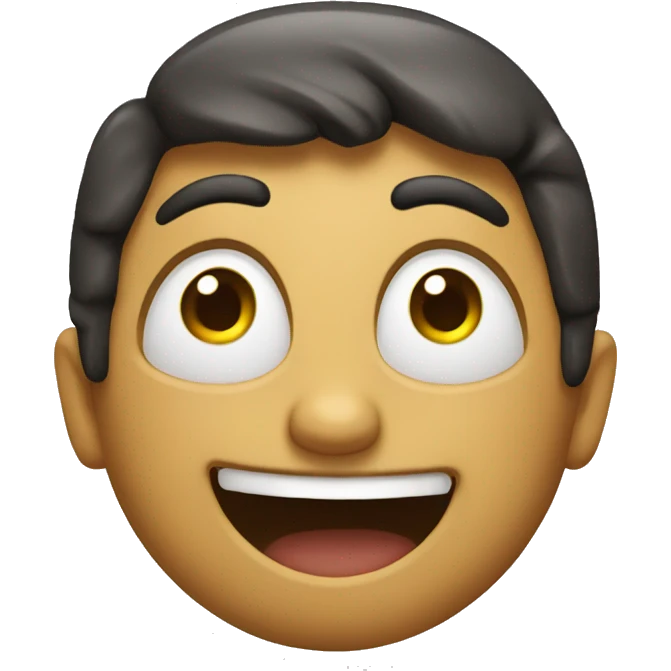 an emoji with a happy silly face emoji