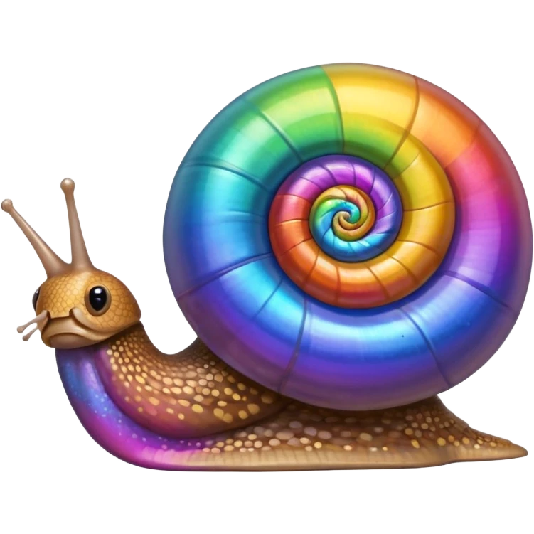 Snail Rainbow emoji